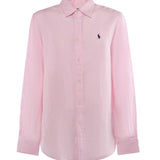 Camicia in lino con logo 211970730 514 POLO RALPH LAUREN 