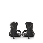 Mules Lidia con stampa zebrata PX836 XPTCVWHITE ZEBRA PARIS TEXAS 