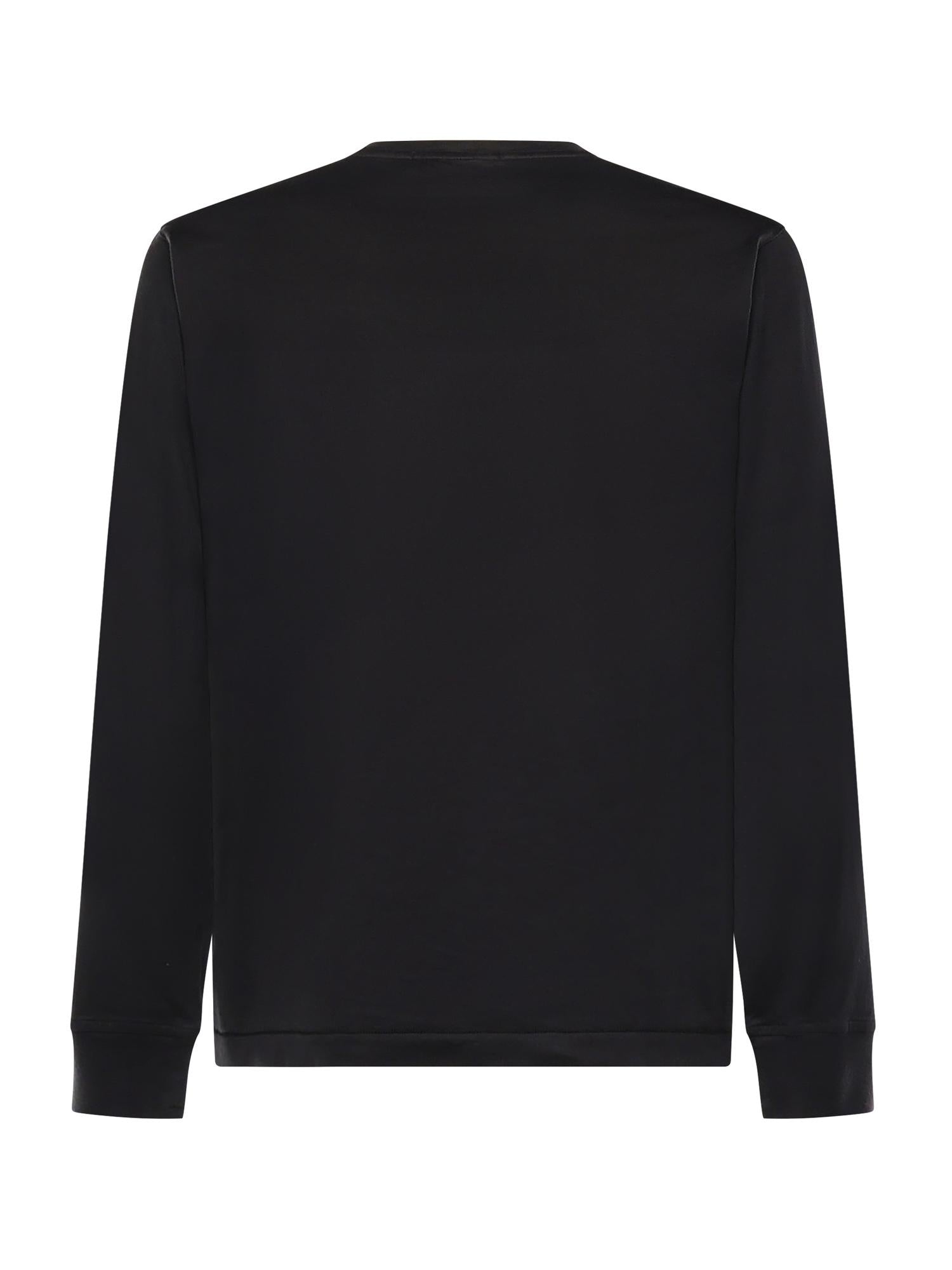 T-shirt a manica lunga con patch Compass in jersey di cotone L1S152100031 S0013V0029 STONE ISLAND 