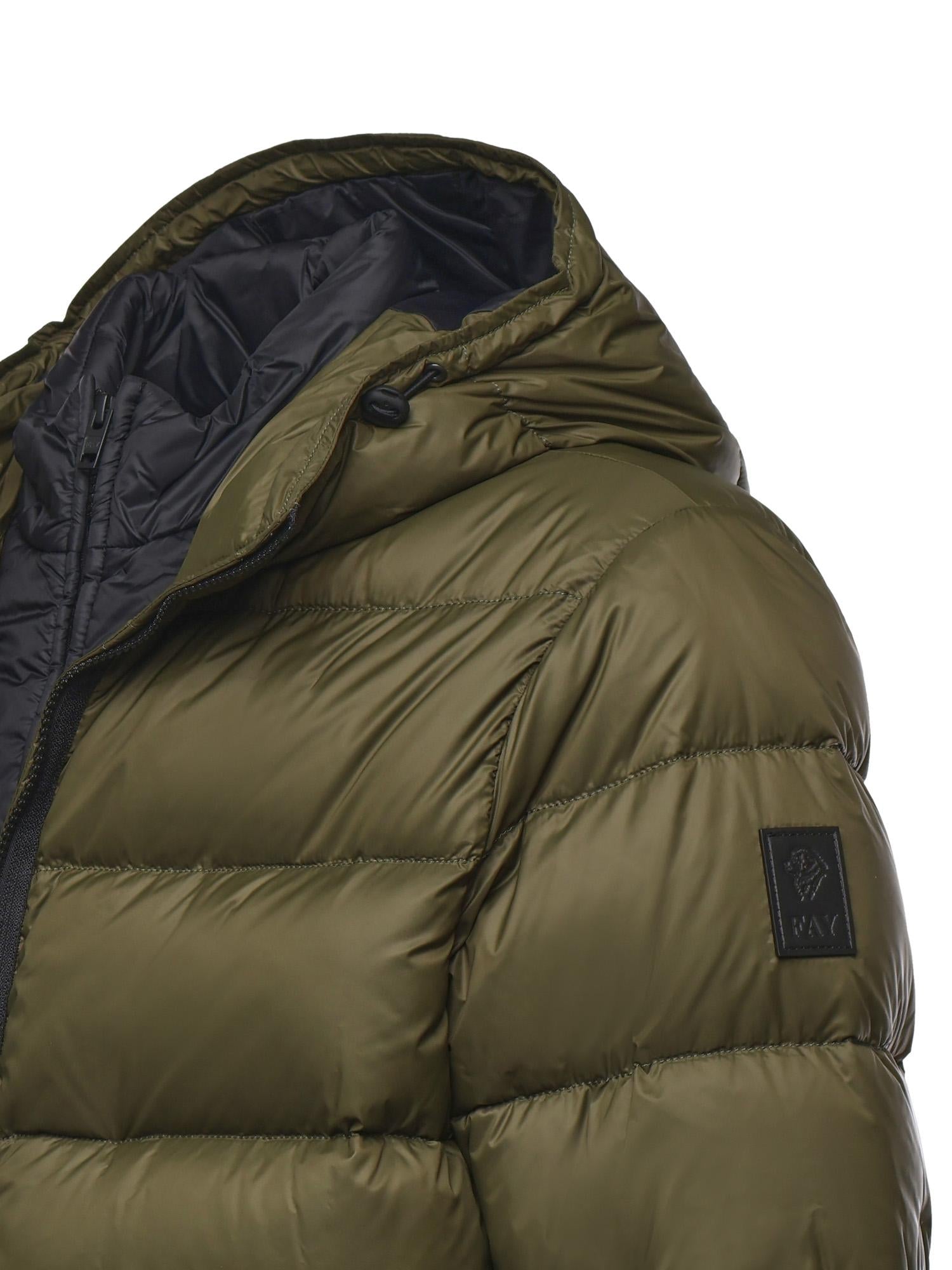 Piumino double front in popeline calandrato NAM32510620XMH V607 FAY 