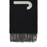 Sciarpa con frange e logo ACU00435AOT4001 990 JACQUEMUS 
