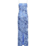 Abito lungo con ricamo 116009 1321 ROTATE 