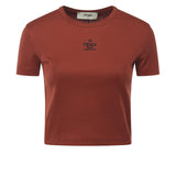 Top cropped in cotone FS8110 ANQMF1T6K FENDI 