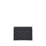 Cassandre Matelassè portacarte in grain de poudre 423291 BOW021000 SAINT LAURENT 