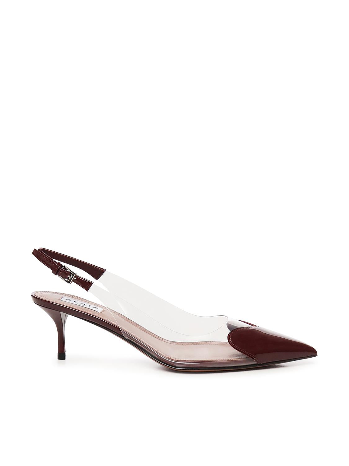 Slingback Le Cœur in pelle di agnello verniciata AA3E057CK150 325 ALAIA 