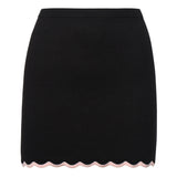 Donella Knit Mini Skirt KB0007 BLACK FOR LOVE & LEMONS 