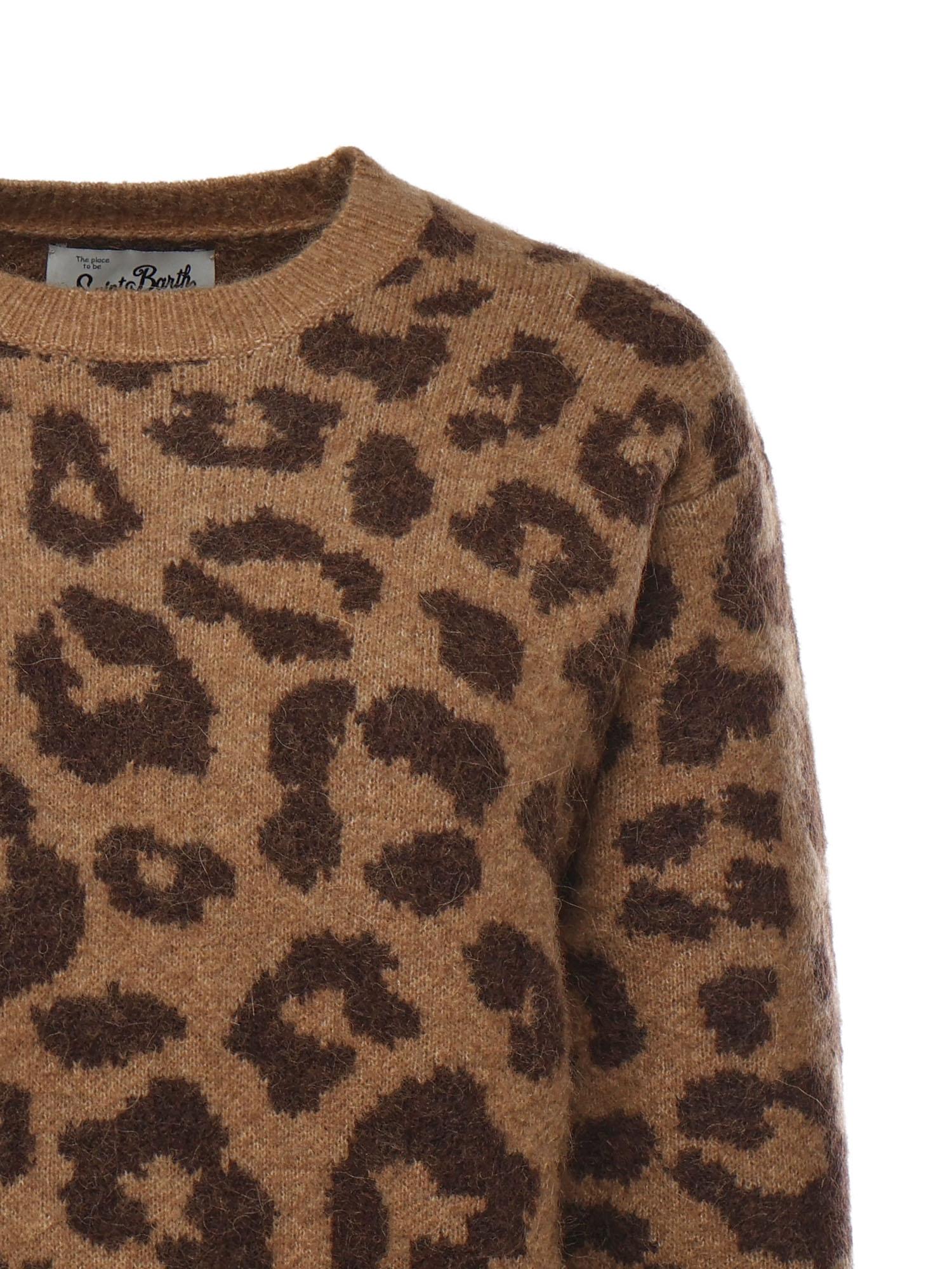 Maglione con stampa animalier DNI0001 00702I MC2 SAINT BARTH 