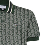 Polo in jacquard con monogramma DH1417 D1R LACOSTE 