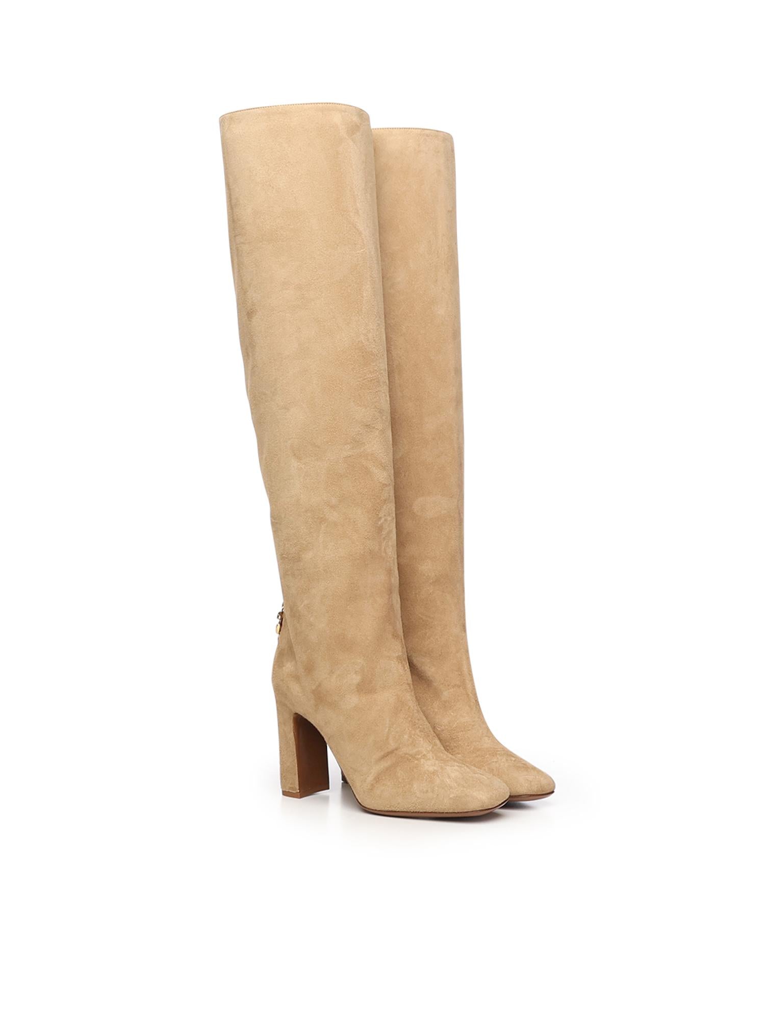 Stivale in suede CU1218 A12758H013 DOLCE & GABBANA 