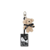 Portachiavi con logo<BR/> 73PC9IX01 DOGINONATURALE/NERO V° 73 