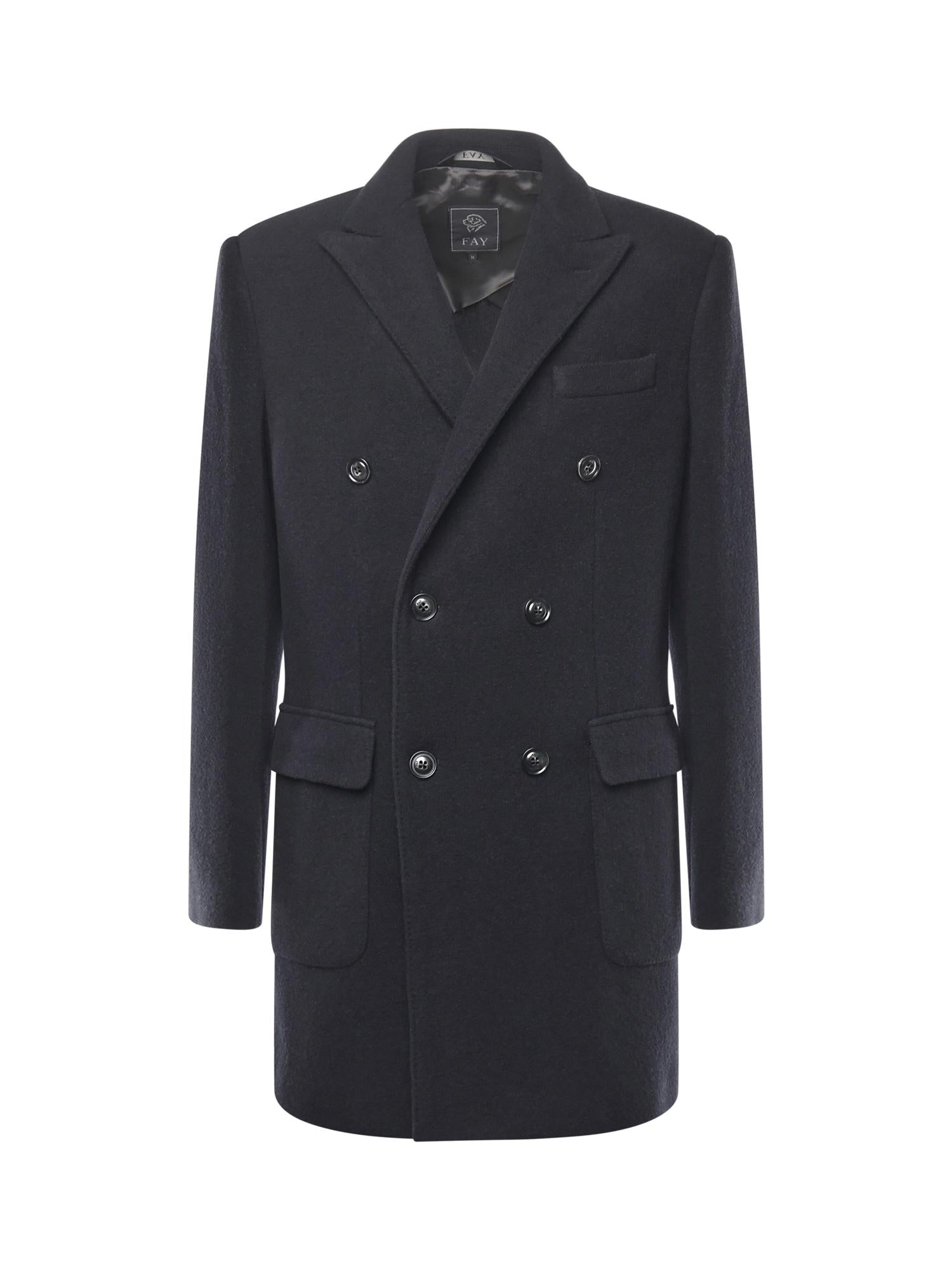 Cappotto doppiopetto in jersey di lana NAM5151018JXLQ U808 FAY 