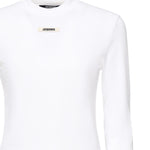 T-shirt in gros grain 24ETSW00155AJ00124 100 JACQUEMUS 