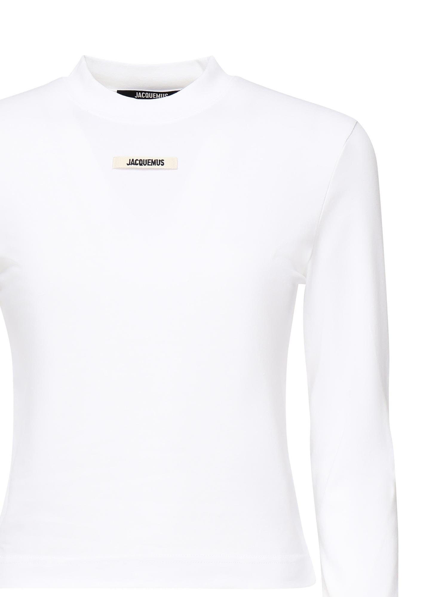 T-shirt in gros grain 24ETSW00155AJ00124 100 JACQUEMUS 