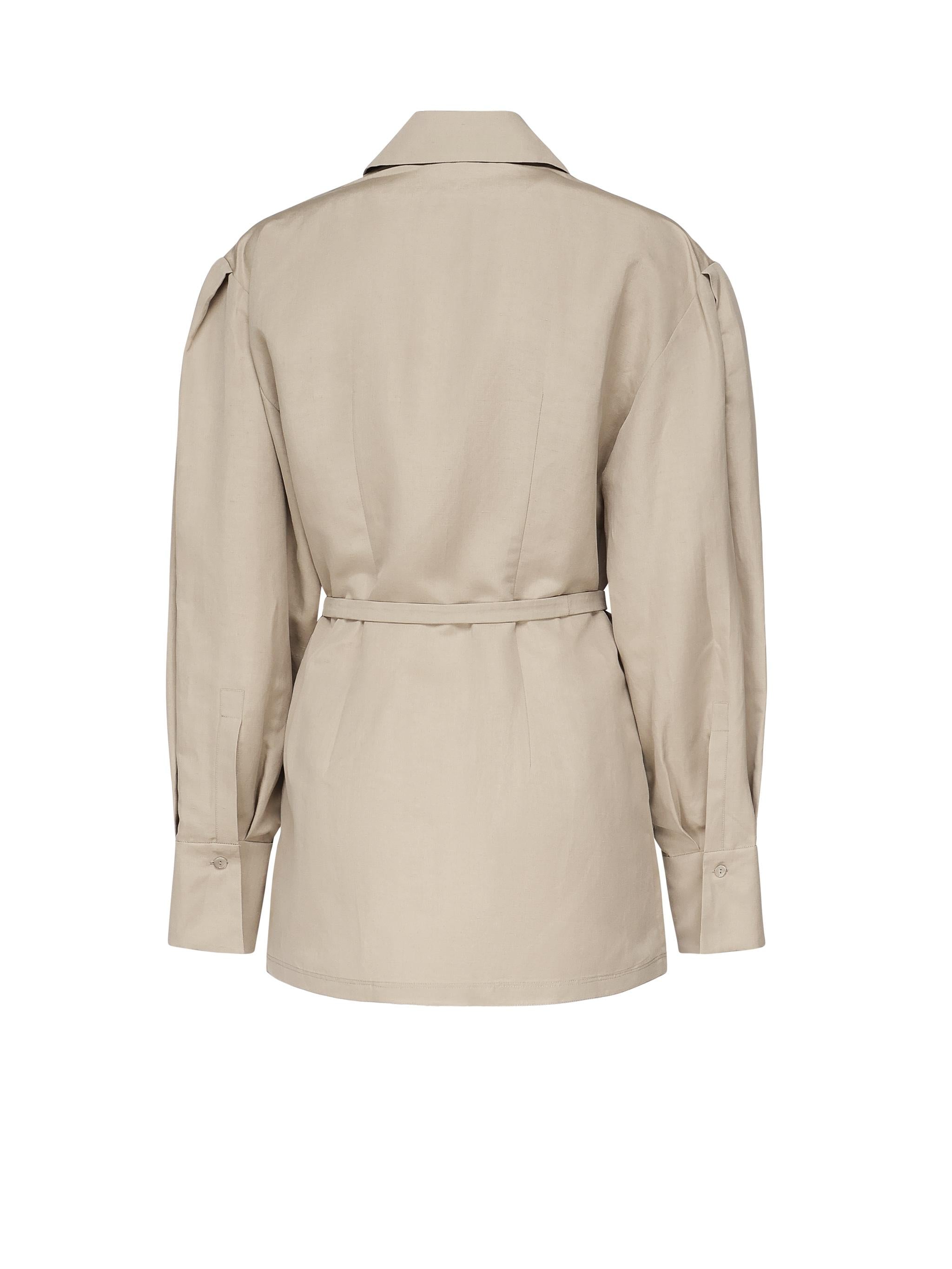 Camicia Affari in lino e seta<BR/> 2511191039600 001 MAX MARA 