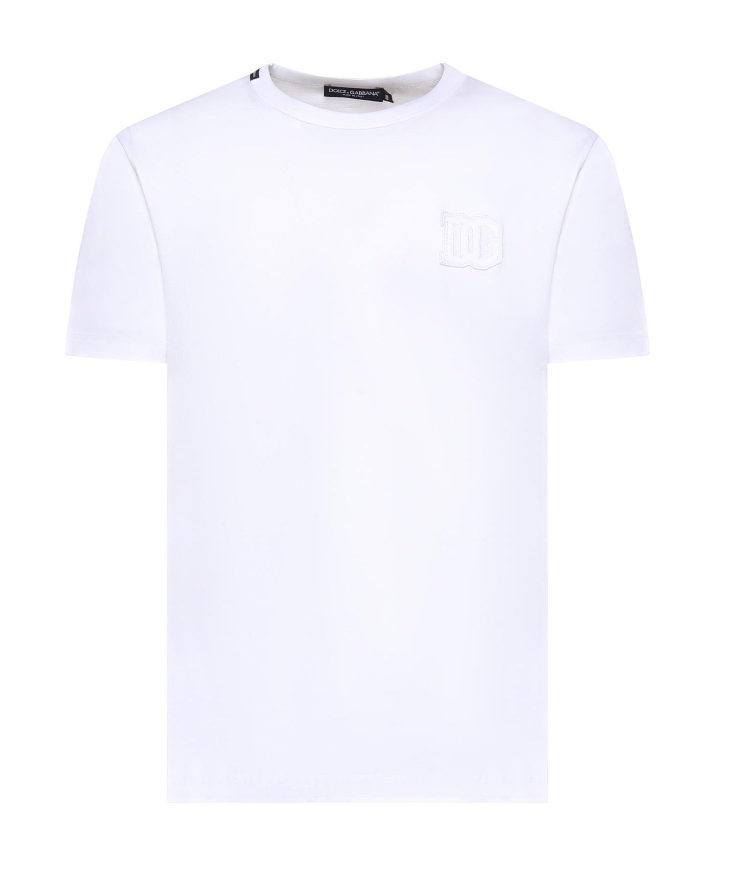 T-shirt in cotone con logo G8PV1Z G7P3NW0800 DOLCE & GABBANA 
