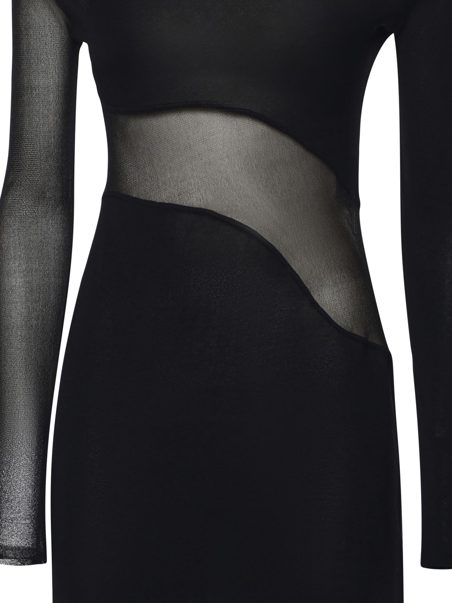 Abito con cut-out in maglia di seta AA9R2801K061B 995 ALAIA 