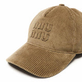Cappello da baseball in velluto a coste 5HC179 2F81F0401 MIU MIU 