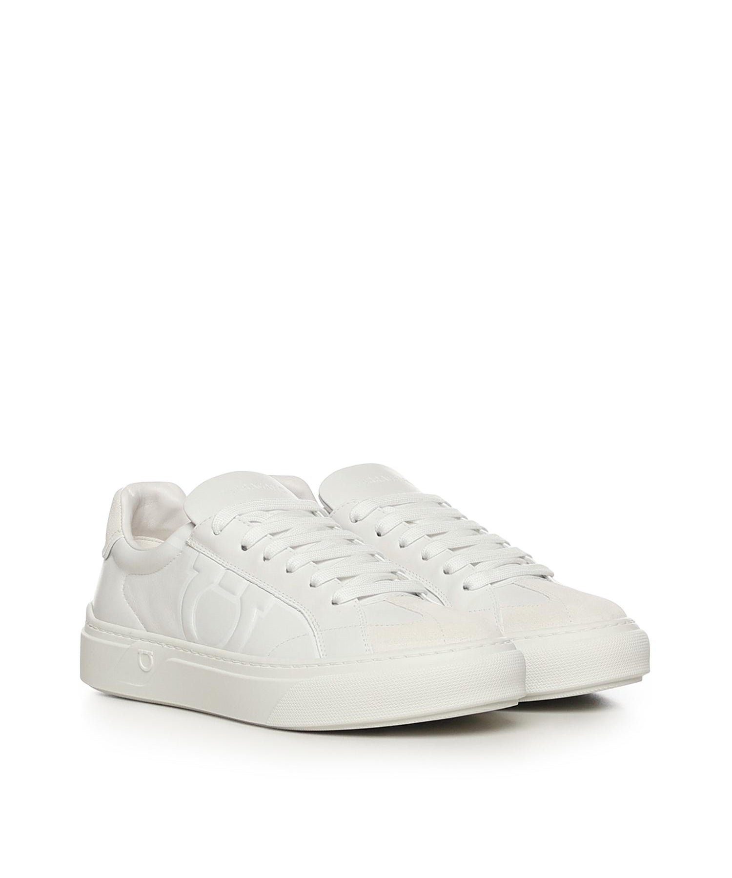 Sneaker Gancini in pelle 02A615 790760005 FERRAGAMO 