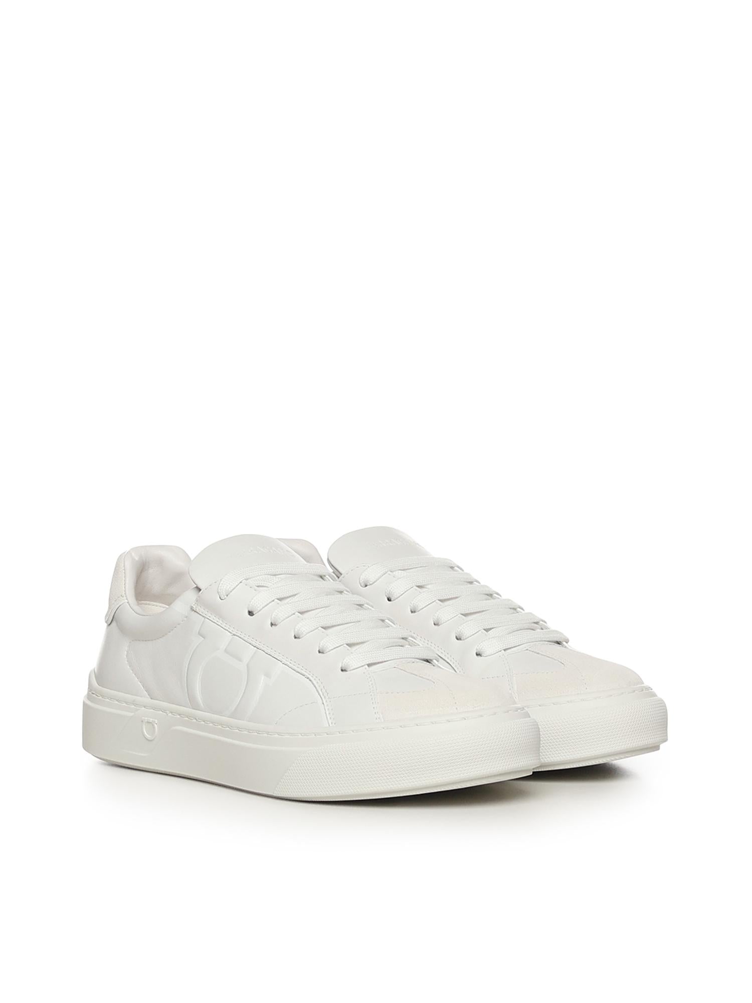 Sneaker Gancini in pelle 02A615 790760005 FERRAGAMO 