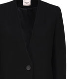 Cappotto lungo monopetto MDFW23826 -NERO MARIUCCIA Milano 