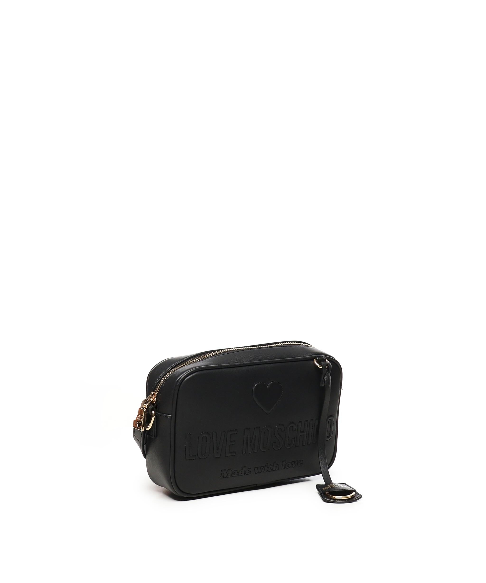 Borsa a tracolla con logo a rilievo JC4117PP1ML10 00A LOVE MOSCHINO 