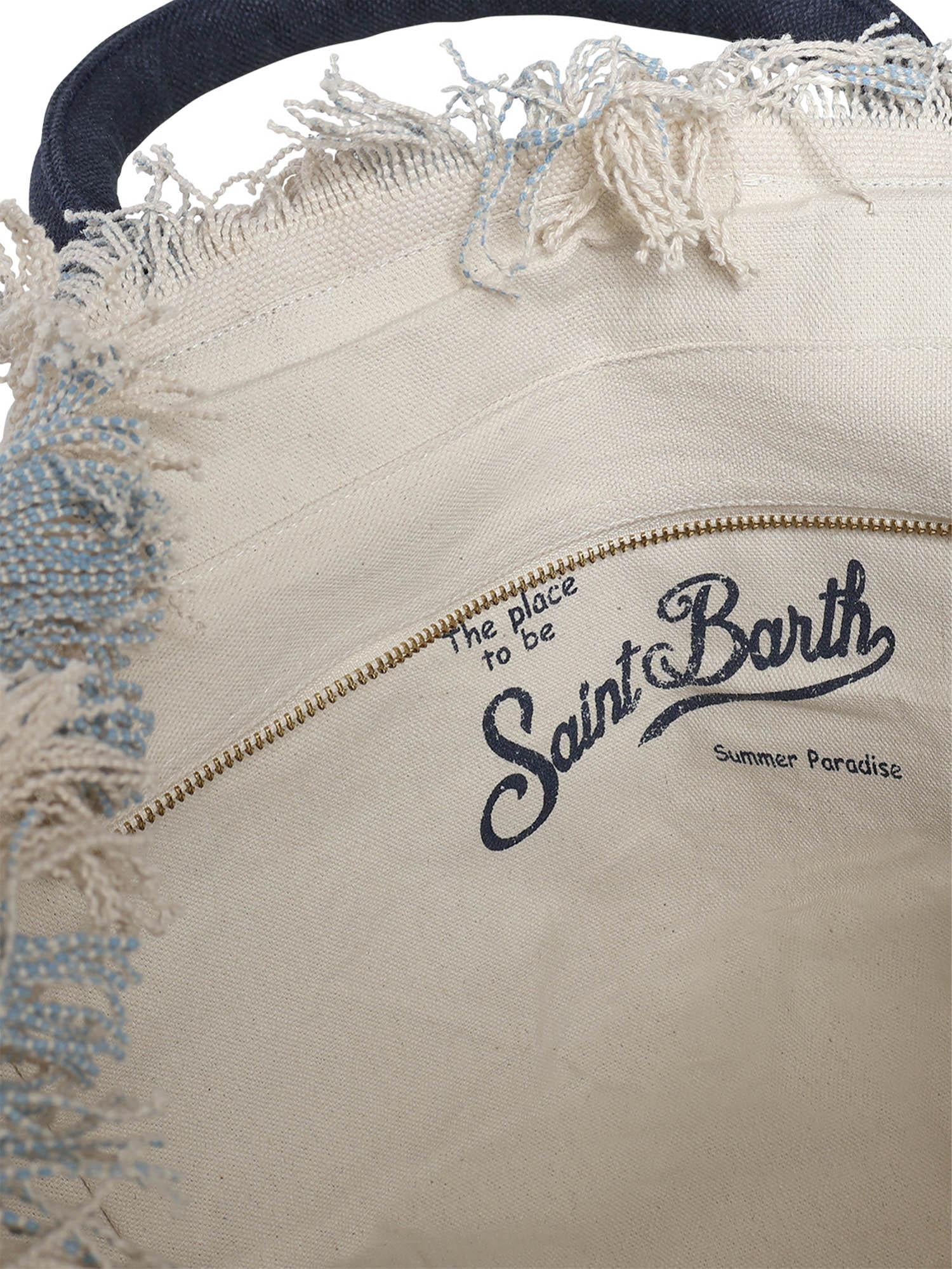 Borsa Vanity regular in canvas a righe VANI001 02629L MC2 SAINT BARTH 