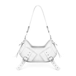 Borsa a spalla Y2K.001 FBBP70001 -BIANCO/NIKEL BIASIA 
