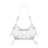 Borsa a spalla Y2K.001 FBBP70001 -BIANCO/NIKEL BIASIA 
