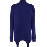 Maglioncino a collo alto e guepiere 806969 YALL24069 SAINT LAURENT 