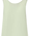 Top a canotta in seta sand wash 104670 A2T7S86 PINKO 