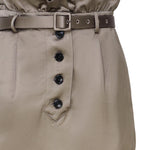 Gonna cargo in satin PF24039S KBG SELF-PORTRAIT 
