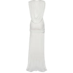 Abito con drappeggio ondulato 24043346 WHITE CHRISTOPHER ESBER 