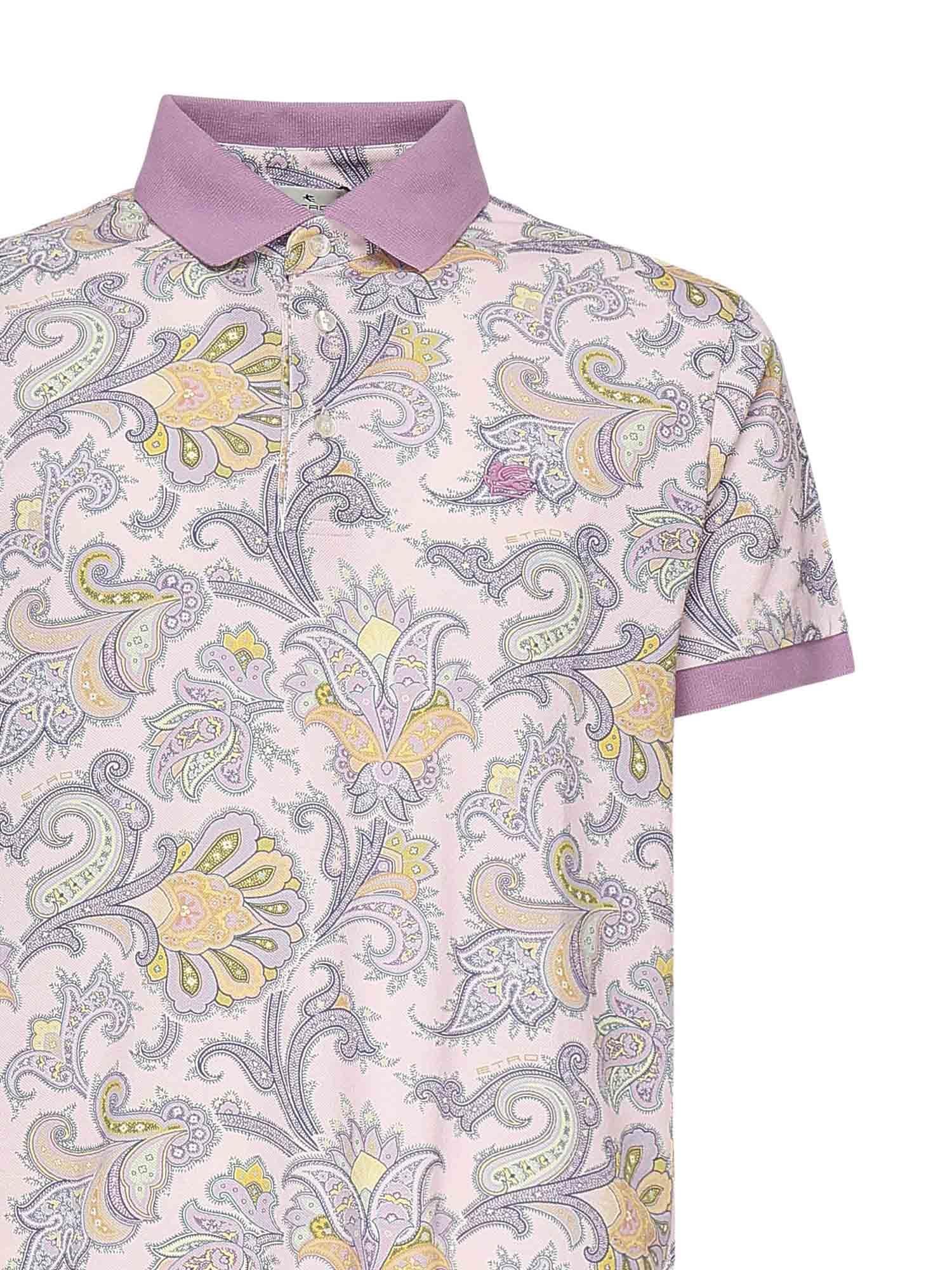 Polo con stampa floreale MRMD0004 AK570X0870 ETRO 