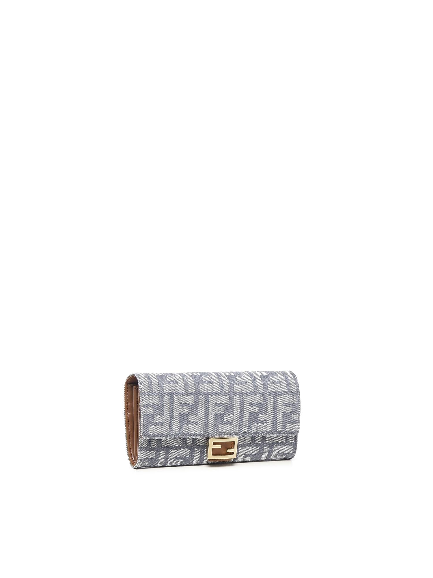 Portafoglio con catena jacquard FF 8M0365 AUT4F1SXQ FENDI 