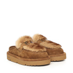Sabot in camoscio e visone 8R8777 AYA0F1TP4 FENDI 
