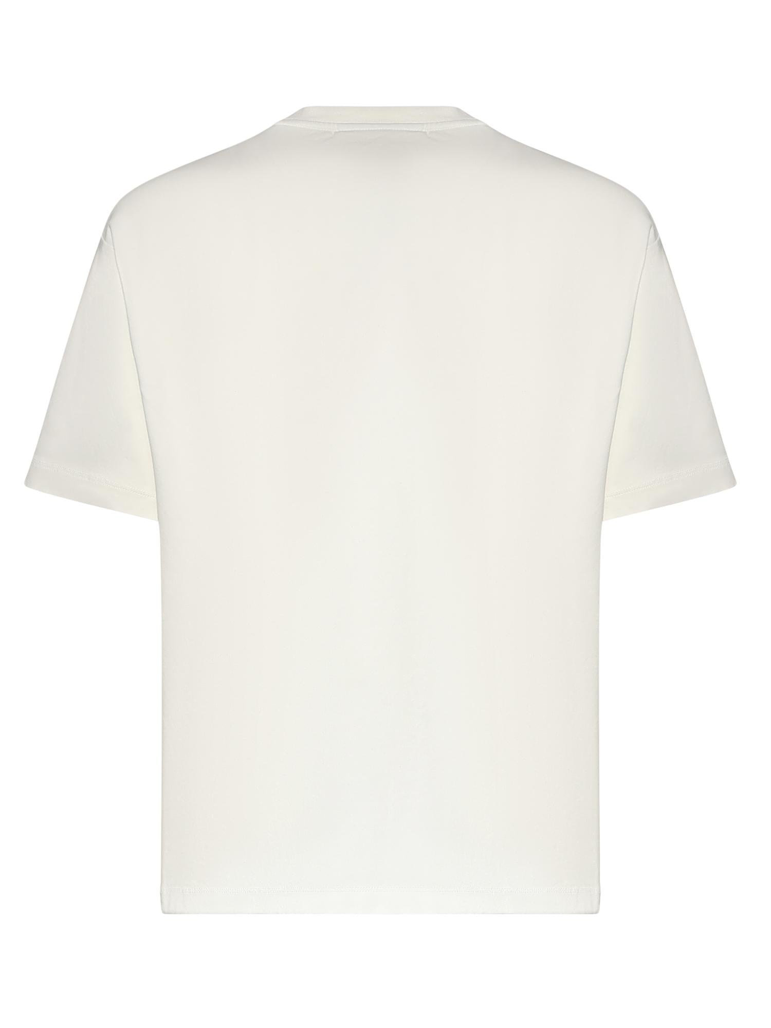 T-shirt Slogan Hibiscus in cotone JTS292CO002 OW Drôle de Monsieur 