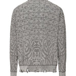 Maglione grigio con logo integrato RMP25003MA  JOHN RICHMOND 