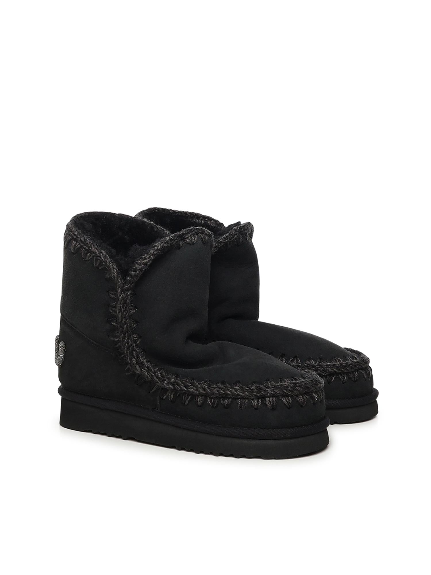 Stivali Eskimo 18 glitter logo MUFW101050A BKBK MOU 