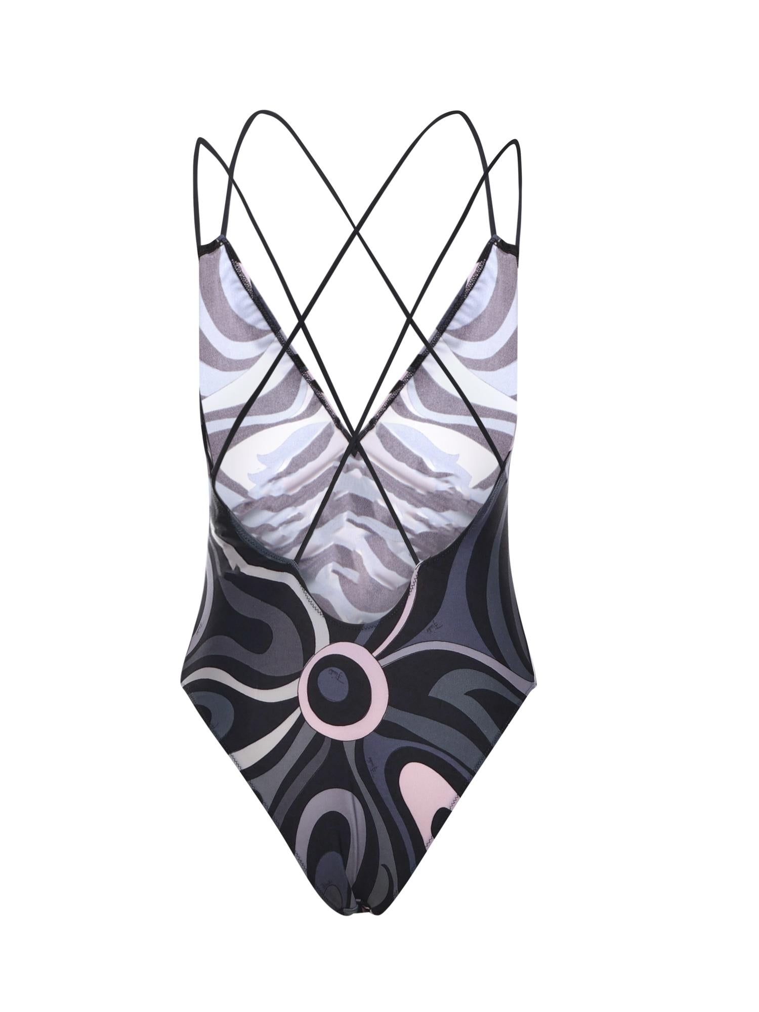 Costume da bagno con stampa Marmo<BR/> 5UMC01 5U775068 PUCCI 