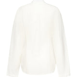 Camicia arrotondata in misto lino AA9C0988W069B 000 ALAIA 