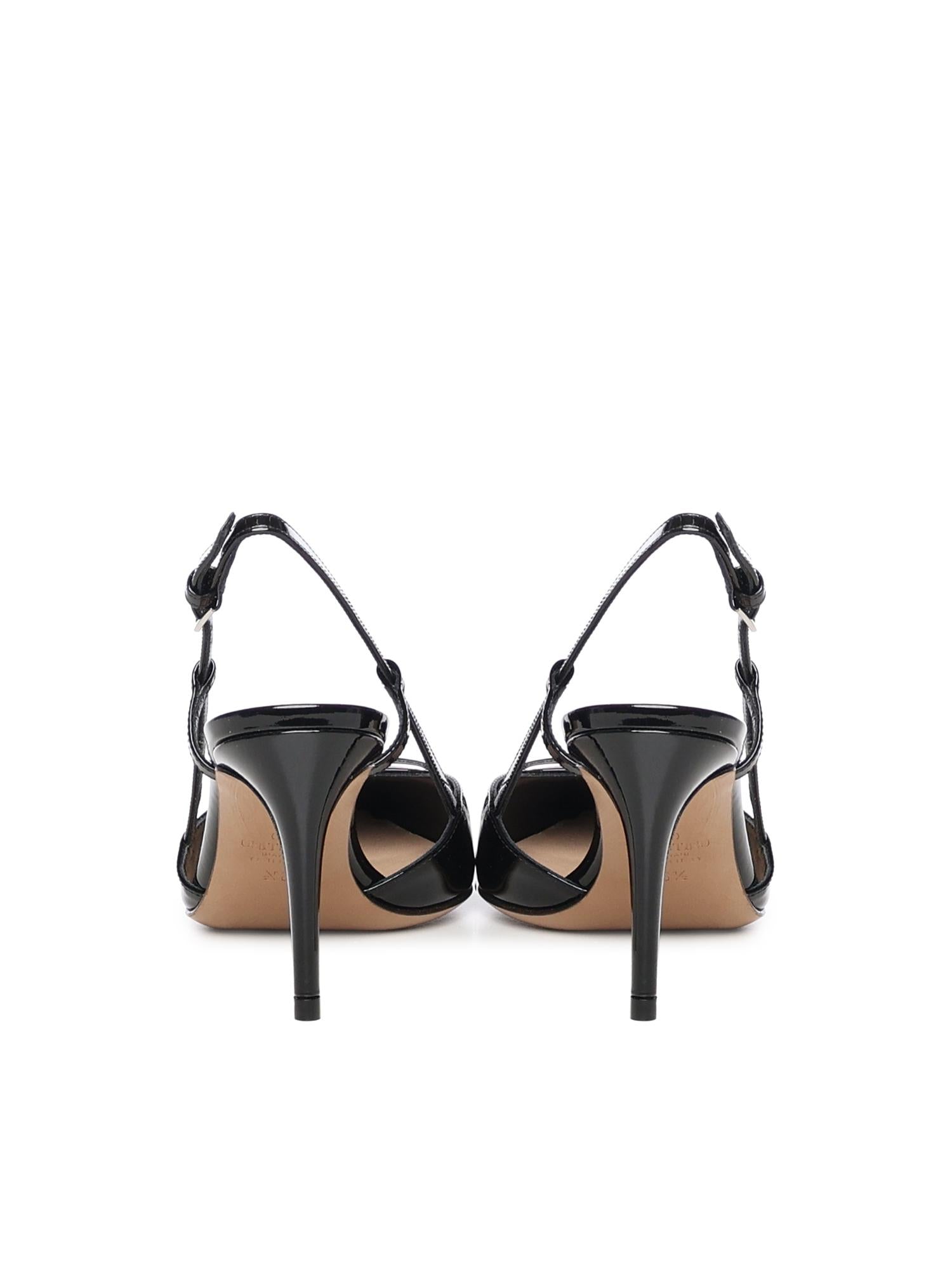Décolleté slingback VLogo Signature in vernice 7W2S0R01 TMK0NO VALENTINO GARAVANI 
