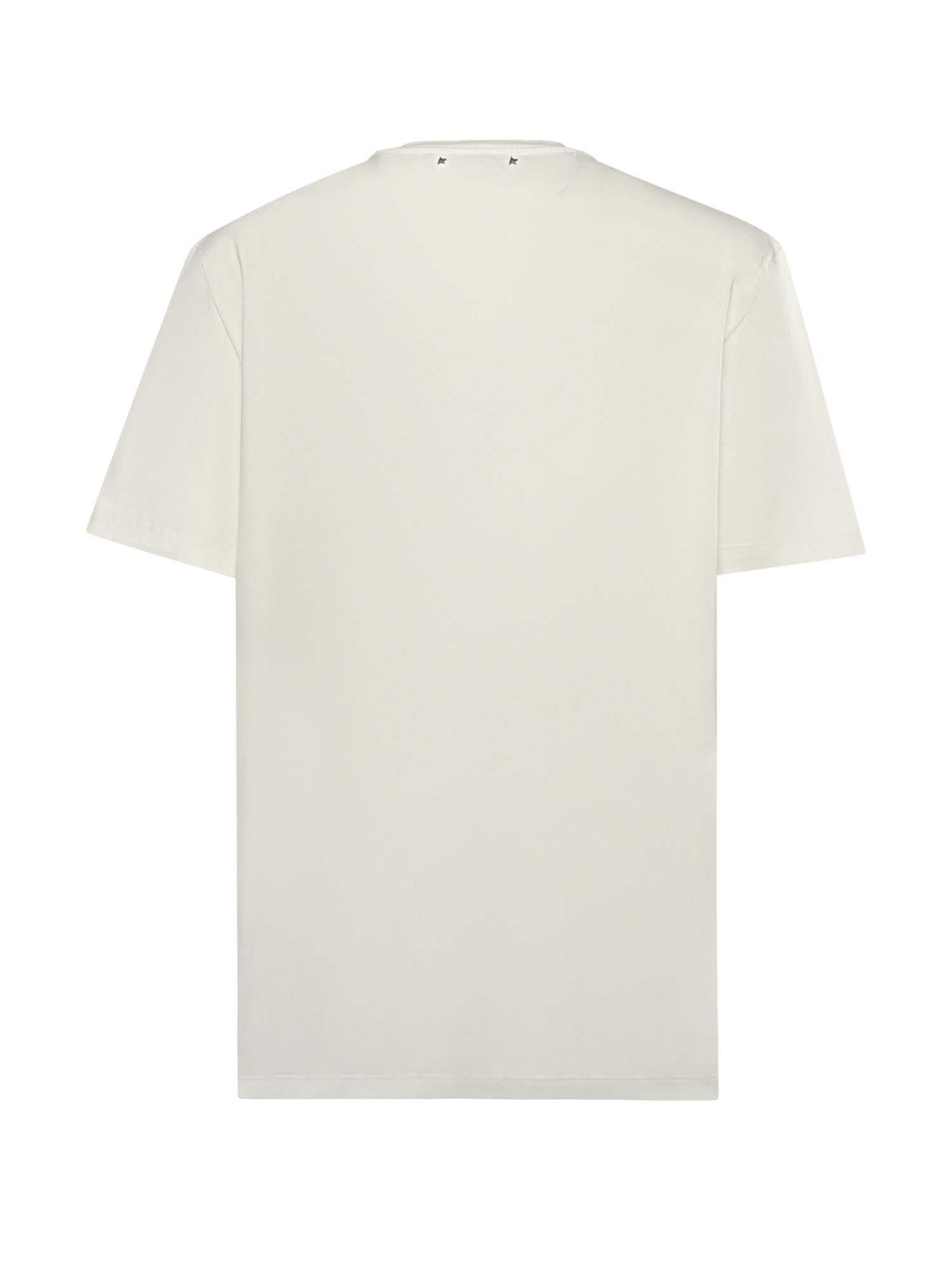 T-shirt in cotone con logo GMP01220 P00238010363 GOLDEN GOOSE 