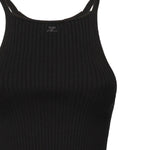 Top in maglia a coste<BR/> 325MT0450FI0001 9999 COURREGES 