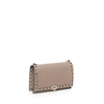 Mini bag con catena Rockstud in vitello granato 8W2P0Y59 VSHP45 VALENTINO GARAVANI 