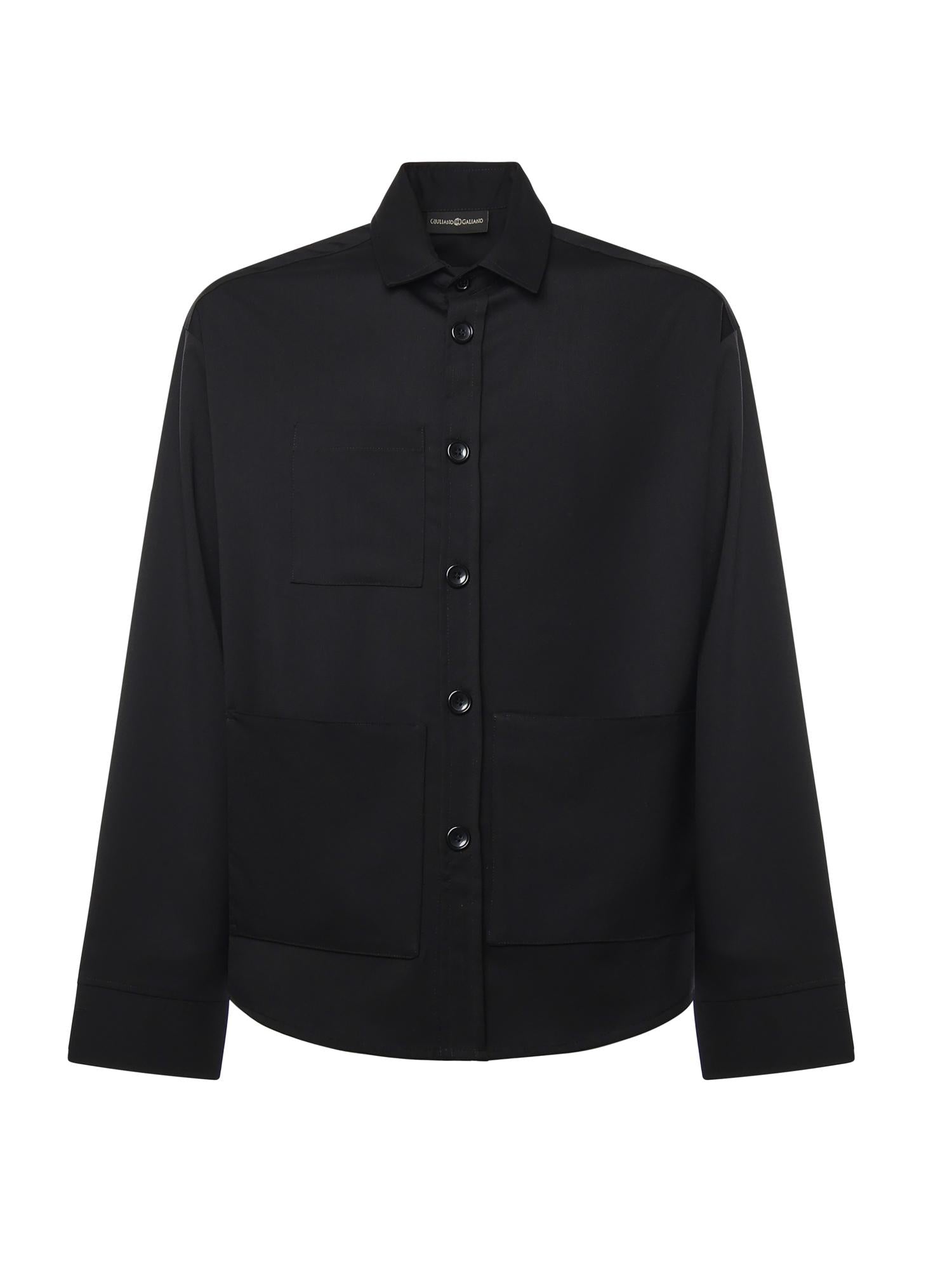 Camicia Tobhias in lana TOBHIAS NERO GIULIANO GALIANO 