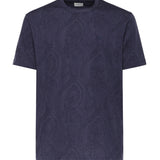 T-shirt in cotone con motivo Arnica MRMA0002 AKG31B0065 ETRO 