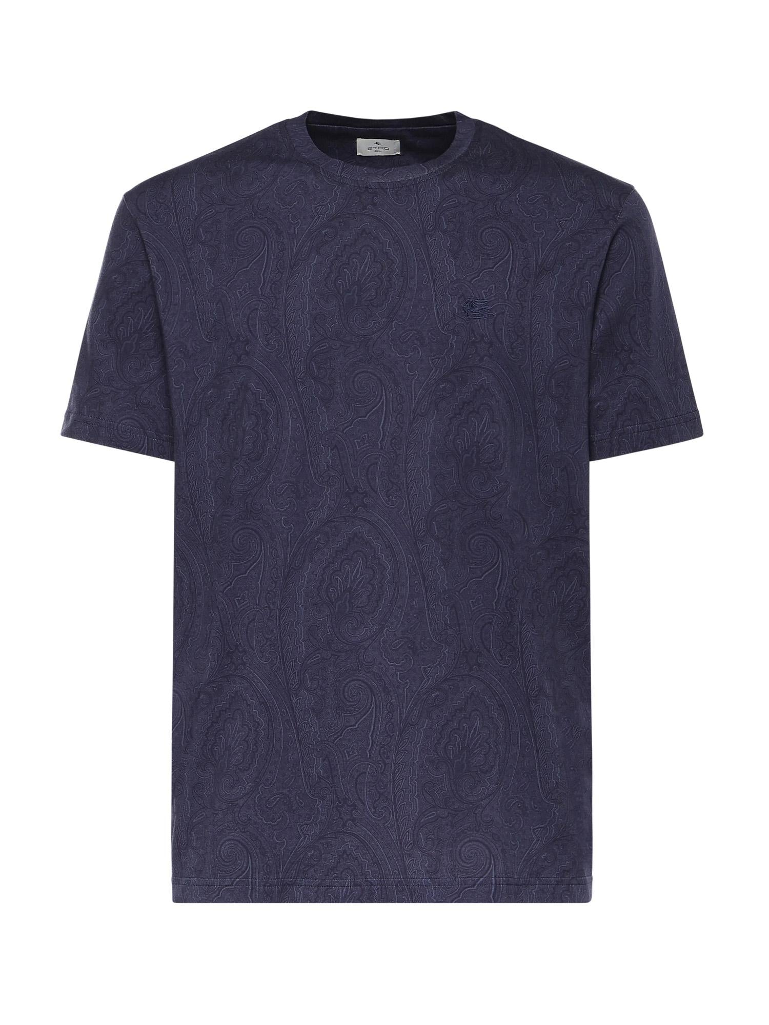 T-shirt in cotone con motivo Arnica MRMA0002 AKG31B0065 ETRO 