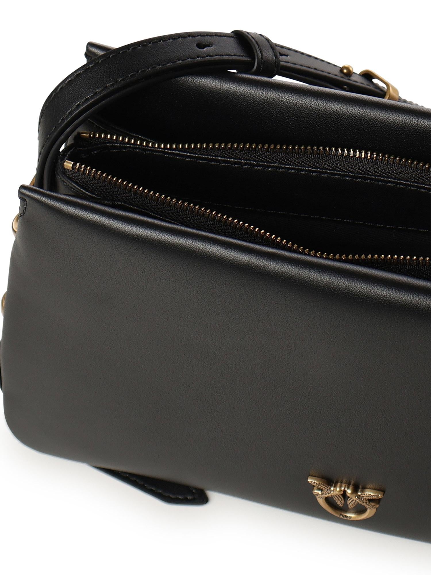 Borsa a tracolla Mini One, Two, Three Bag in pelle 105883 A0QOZ99Q PINKO 