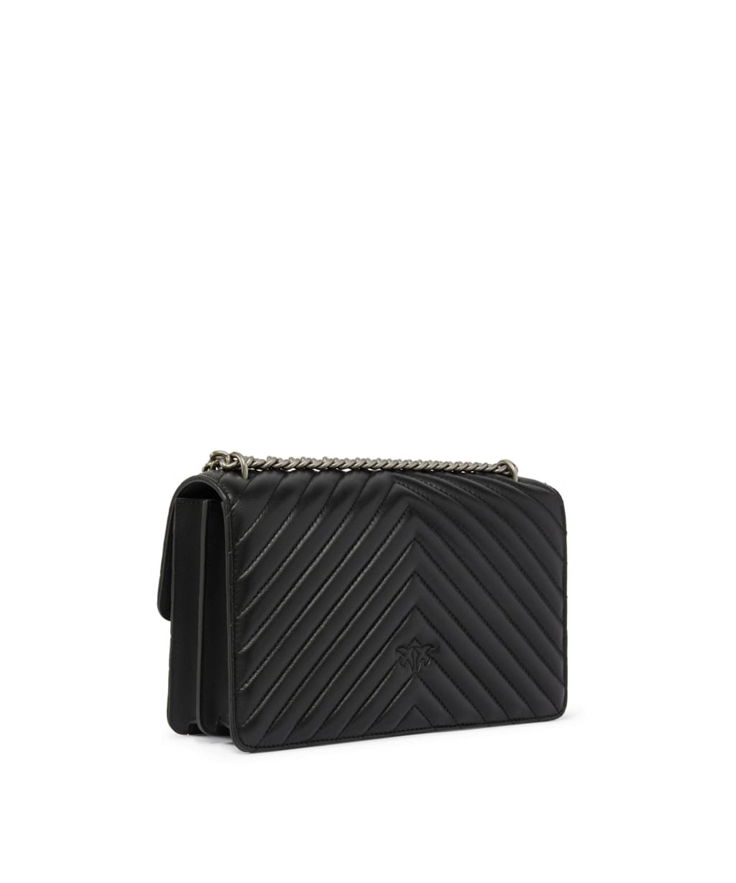 Borsa media a tracolla Love Bag One Chevron 100941 A0GKZ99O PINKO 