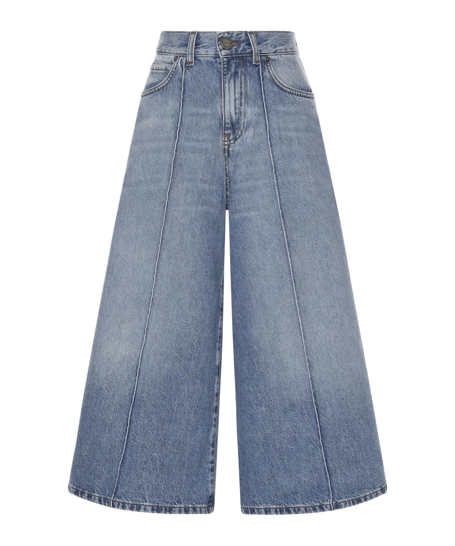 Bermuda wide leg in denim 104646 A32QPJD PINKO 